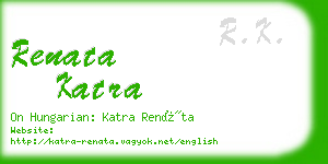 renata katra business card